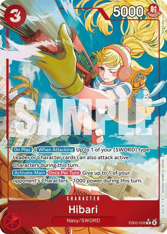 Hibari (Alternate Art) R Extra Booster: One Piece Heroines Edition EB03-008 NM