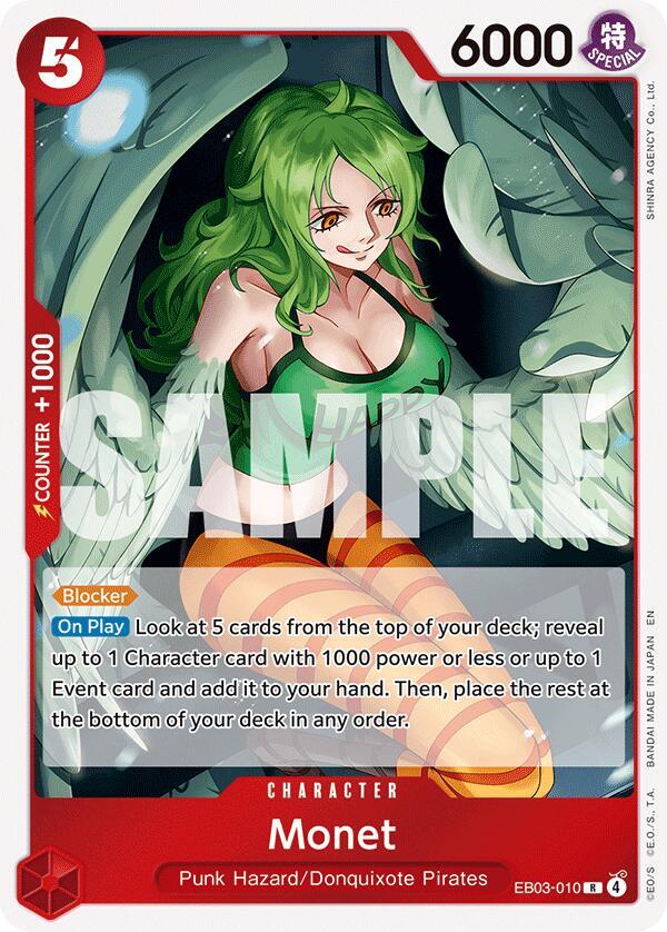 Monet R Extra Booster: One Piece Heroines Edition EB03-010 NM