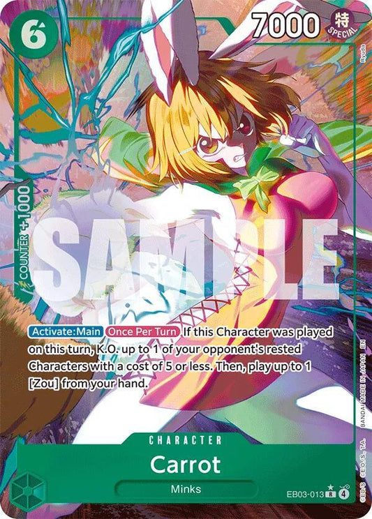 Carrot (Alternate Art) R Extra Booster: One Piece Heroines Edition EB03-013 NM