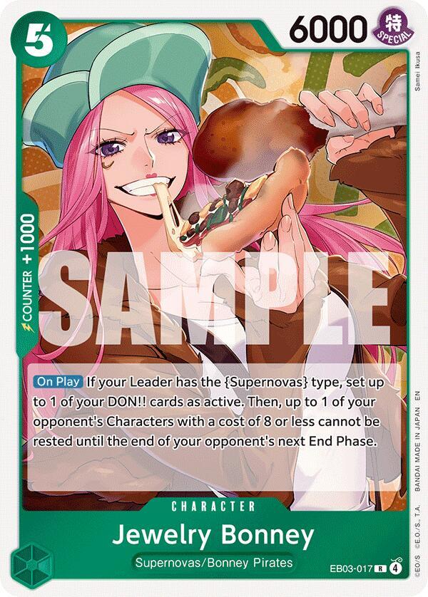 Jewelry Bonney R Extra Booster: One Piece Heroines Edition EB03-017 NM