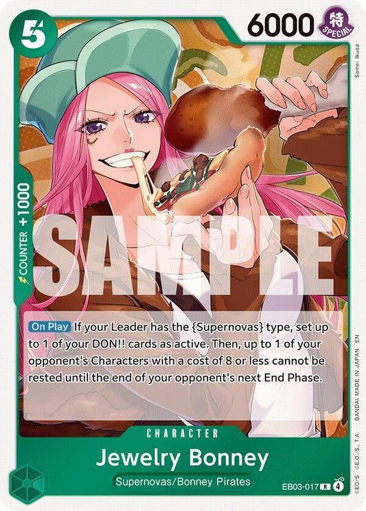 Jewelry Bonney R Extra Booster: One Piece Heroines Edition EB03-017 NM