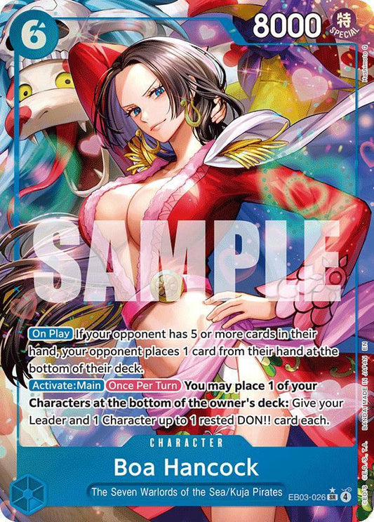 Boa Hancock (Alternate Art) SR Extra Booster: One Piece Heroines Edition EB03-026 NM