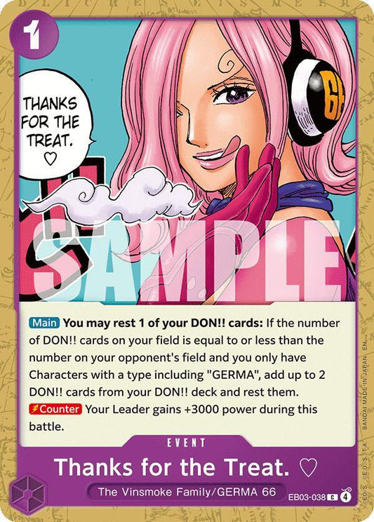 Thanks for the Treat. C Extra Booster: One Piece Heroines Edition EB03-038 NM