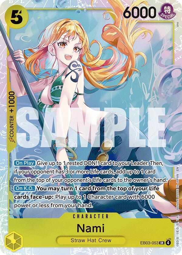 Nami (053) SR Extra Booster: One Piece Heroines Edition EB03-053 NM