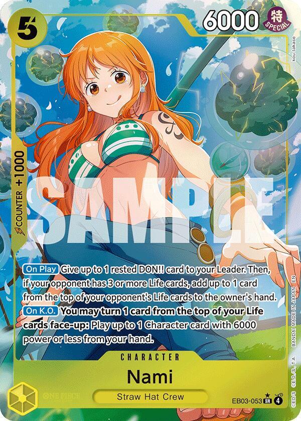 Nami (053) (Alternate Art) SR Extra Booster: One Piece Heroines Edition EB03-053 NM