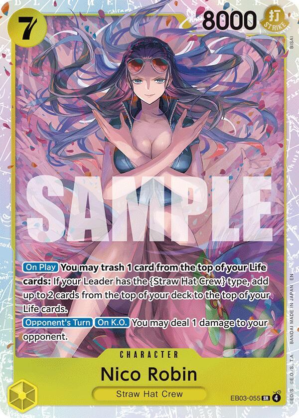 Nico Robin (055) SR Extra Booster: One Piece Heroines Edition EB03-055 NM