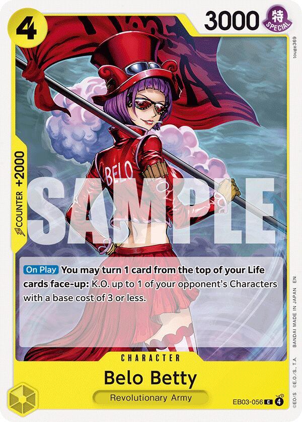 Belo Betty C Extra Booster: One Piece Heroines Edition EB03-056 NM