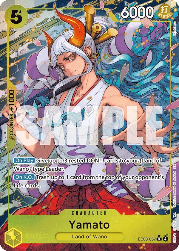 Yamato (Alternate Art) R Extra Booster: One Piece Heroines Edition EB03-057 NM