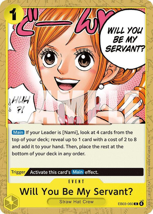 Will You Be My Servant? C Extra Booster: One Piece Heroines Edition EB03-060 NM
