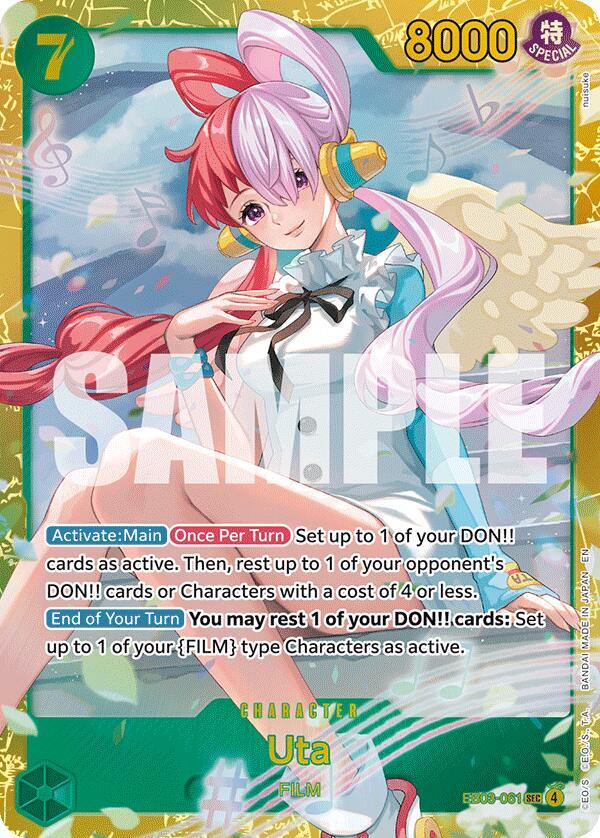 Uta (061) SEC Extra Booster: One Piece Heroines Edition EB03-061 NM