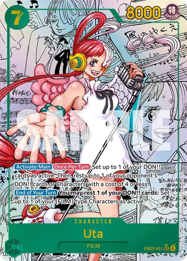 Uta (061) (Manga) SEC Extra Booster: One Piece Heroines Edition EB03-061 NM