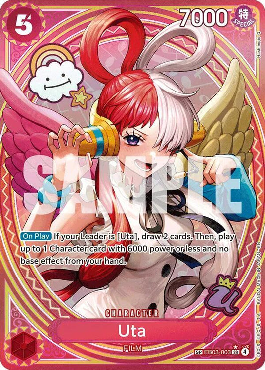 Uta (003) (SP) SR Extra Booster: One Piece Heroines Edition EB03-003 NM