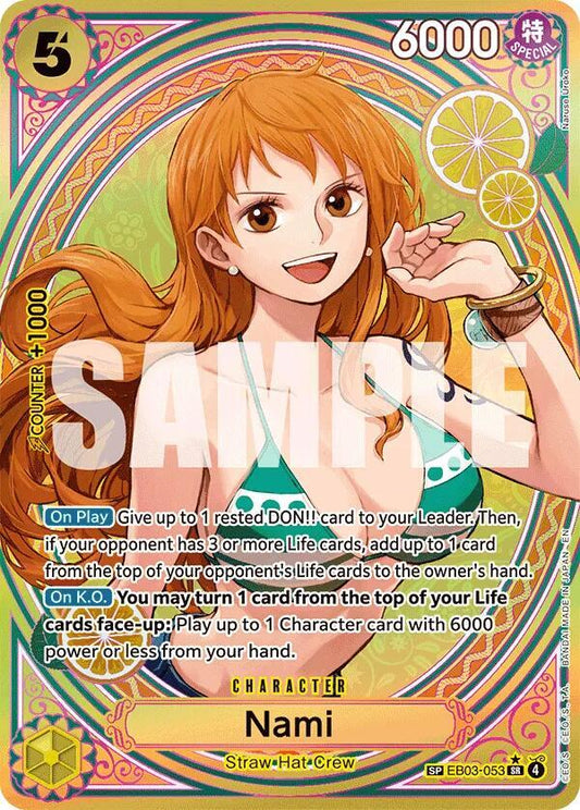 Nami (053) (SP) SR Extra Booster: One Piece Heroines Edition EB03-053 NM