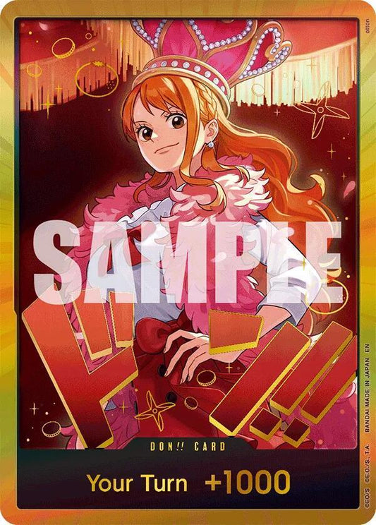 DON!! Card (Nami) (Gold) DON!! Extra Booster: One Piece Heroines Edition NM