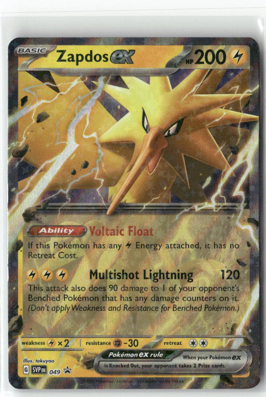 Zapdos ex Promo SV: Scarlet & Violet Promo Cards 049 NM