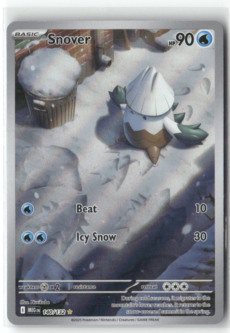Snover Illustration Rare ME01: Mega Evolution 140/132 NM