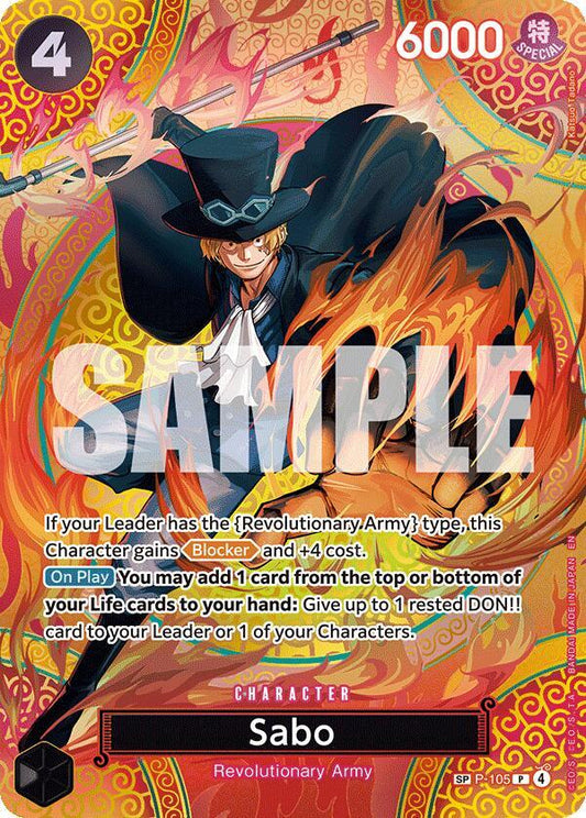 Sabo (P-105) (SP) PR Adventure on Kami's Island P-105 NM