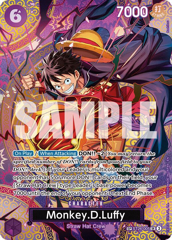 Monkey.D.Luffy (SP) SR Adventure on Kami's Island ST26-005 NM