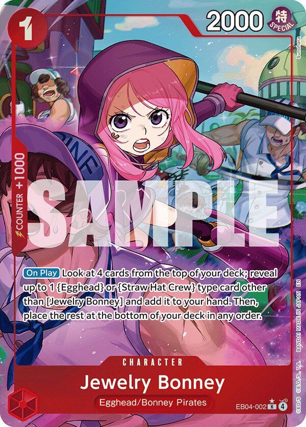 Jewelry Bonney (EB04-002) (Alternate Art) R Adventure on Kami's Island EB04-002 NM