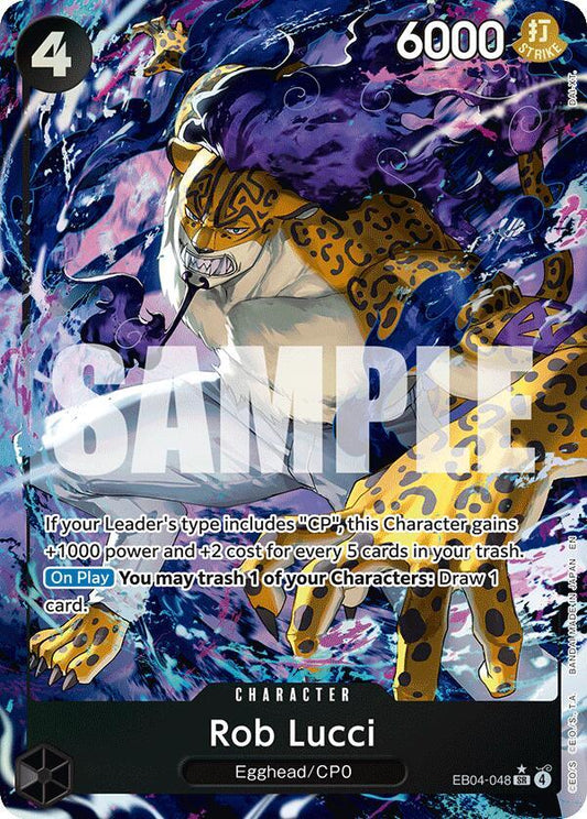 Rob Lucci (Alternate Art) SR Adventure on Kami's Island EB04-048 NM