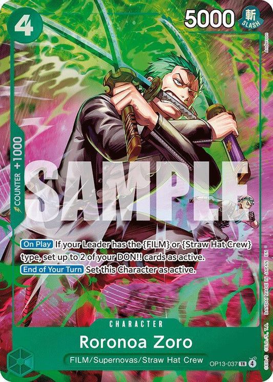Roronoa Zoro (OP13-037) TR Adventure on Kami's Island OP13-037 NM