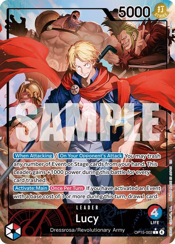 Lucy (Alternate Art) L Adventure on Kami's Island OP15-002 NM