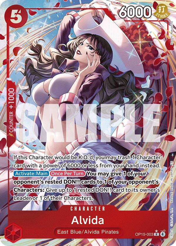 Alvida (Alternate Art) R Adventure on Kami's Island OP15-003 NM