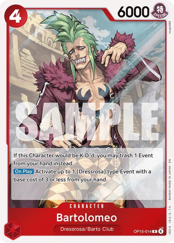 Bartolomeo R Adventure on Kami's Island OP15-014 NM
