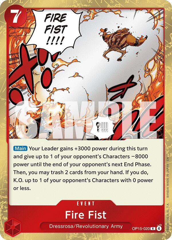 Fire Fist R Adventure on Kami's Island OP15-020 NM