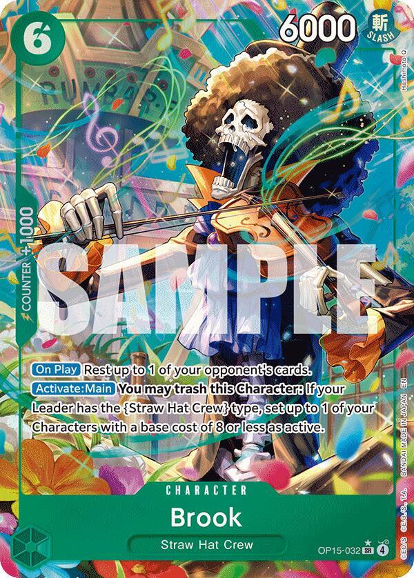 Brook (OP15-032) (Alternate Art) SR Adventure on Kami's Island OP15-032 NM