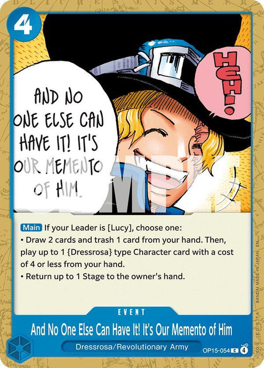And No One Else Can Have It! It's Our Memento of Him C Adventure on Kami's Island OP15-054 NM