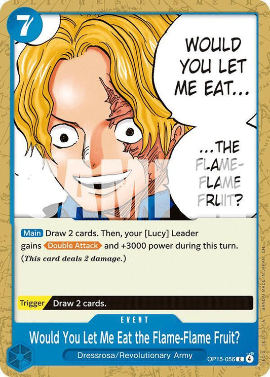 Would You Let Me Eat the Flame-Flame Fruit? C Adventure on Kami's Island OP15-056 NM