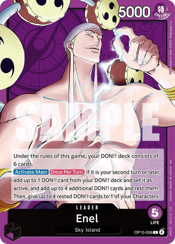 Enel (OP15-058) L Adventure on Kami's Island OP15-058 NM