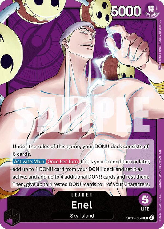 Enel (OP15-058) L Adventure on Kami's Island OP15-058 NM