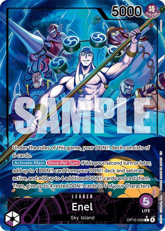 Enel (OP15-058) (Alternate Art) L Adventure on Kami's Island OP15-058 NM