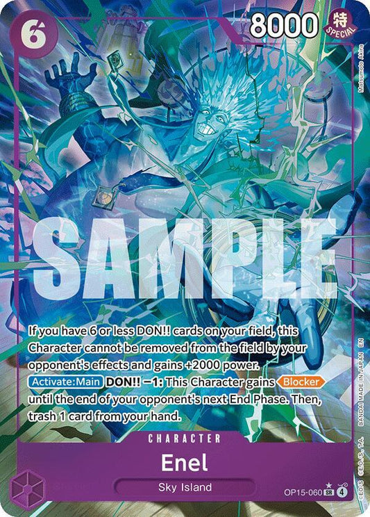 Enel (OP15-060) (Alternate Art) SR Adventure on Kami's Island OP15-060 NM