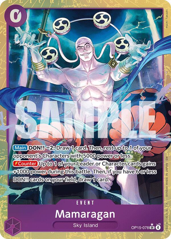 Mamaragan (Alternate Art) SR Adventure on Kami's Island OP15-078 NM