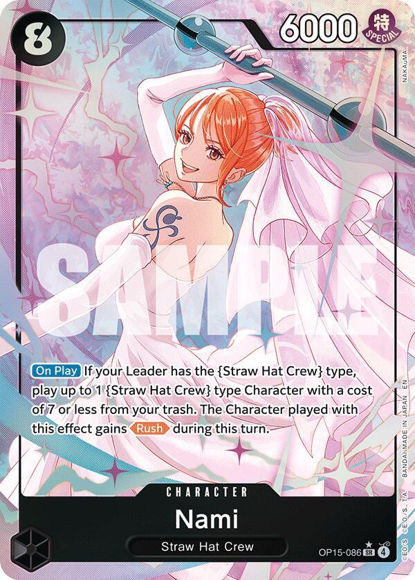 Nami (OP15-086) (Alternate Art) SR Adventure on Kami's Island OP15-086 NM