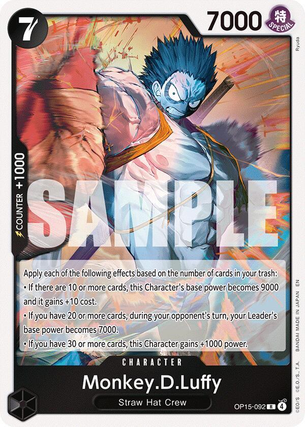 Monkey.D.Luffy (OP15-092) R Adventure on Kami's Island OP15-092 NM