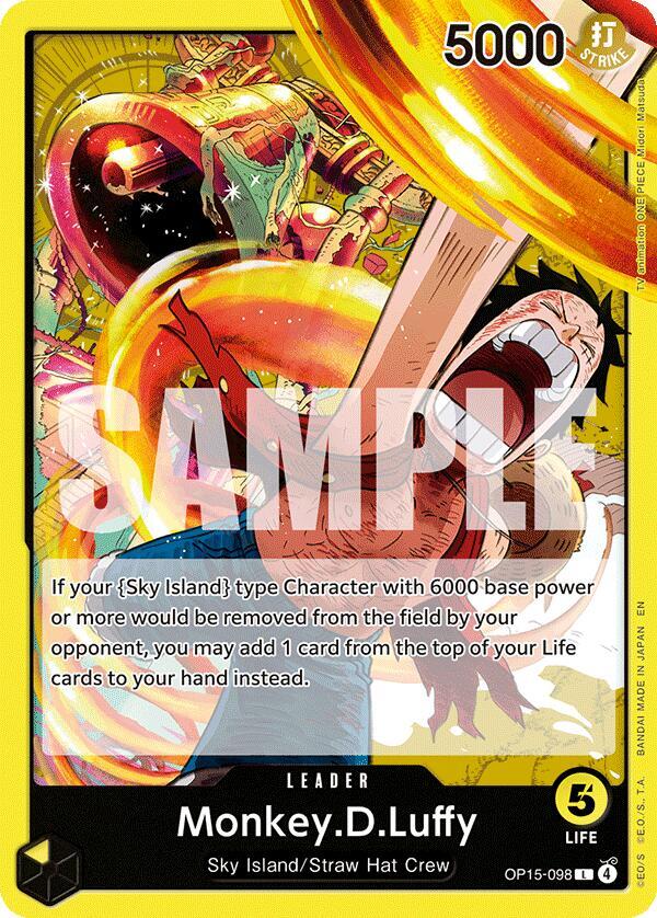 Monkey.D.Luffy (OP15-098) L Adventure on Kami's Island OP15-098 NM