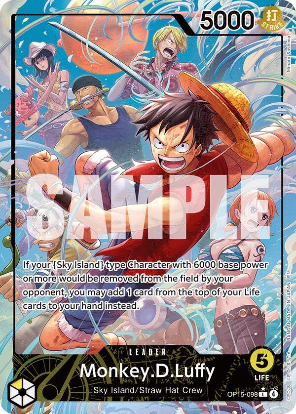 Monkey.D.Luffy (OP15-098) (Alternate Art) L Adventure on Kami's Island OP15-098 NM