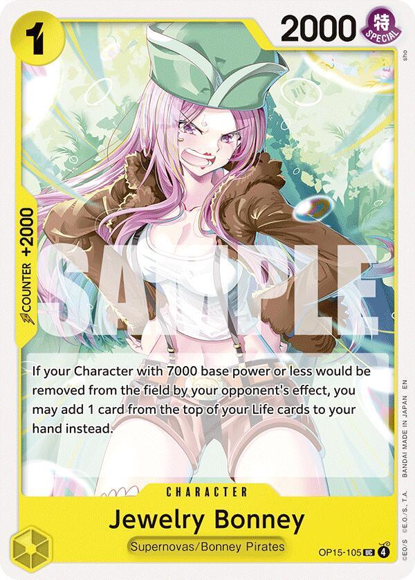 Jewelry Bonney (OP15-105) UC Adventure on Kami's Island OP15-105 NM