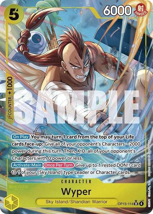 Wyper (Alternate Art) SR Adventure on Kami's Island OP15-114 NM