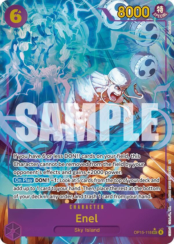 Enel (OP15-118) (Alternate Art) SEC Adventure on Kami's Island OP15-118 NM
