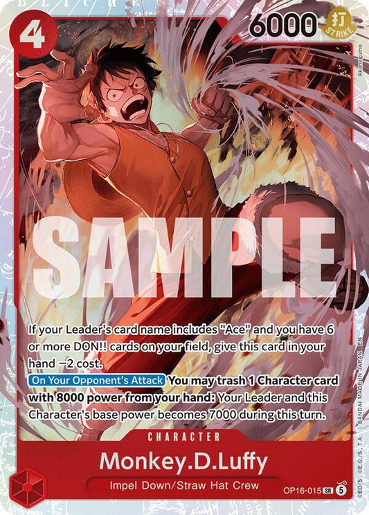 Monkey.D.Luffy SR The Time of Battle OP16-015 NM