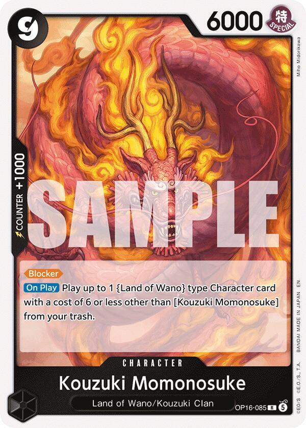 Kouzuki Momonosuke (085) R The Time of Battle OP16-085 NM