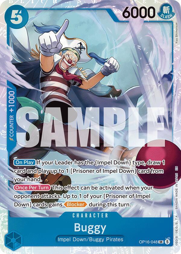 Buggy (048) SR The Time of Battle OP16-048 NM