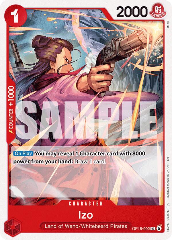 Izo UC The Time of Battle OP16-002 NM