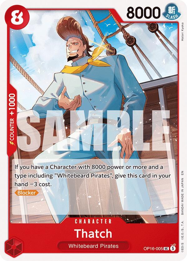 Thatch UC The Time of Battle OP16-005 NM