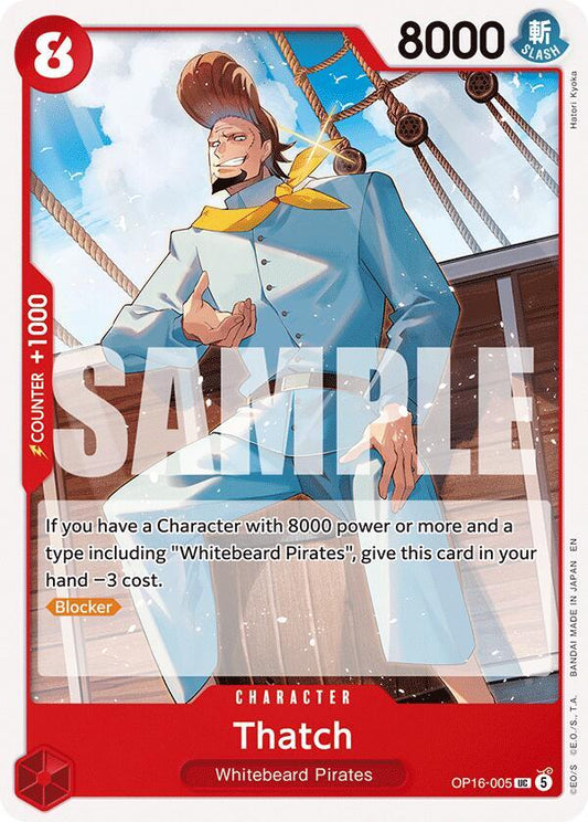 Thatch UC The Time of Battle OP16-005 NM